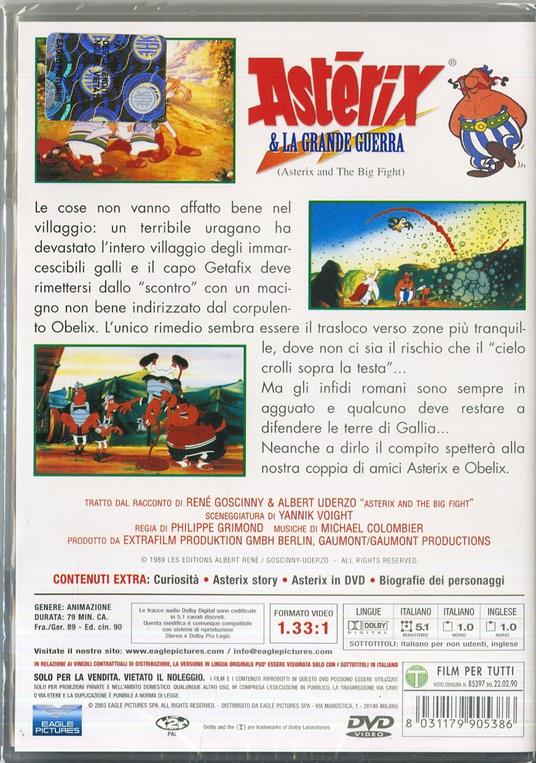 Asterix e la grande guerra di Philippe Grimond - DVD - 2