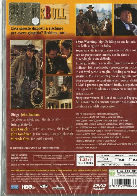 The Jack Bull di John Badham - DVD - 2