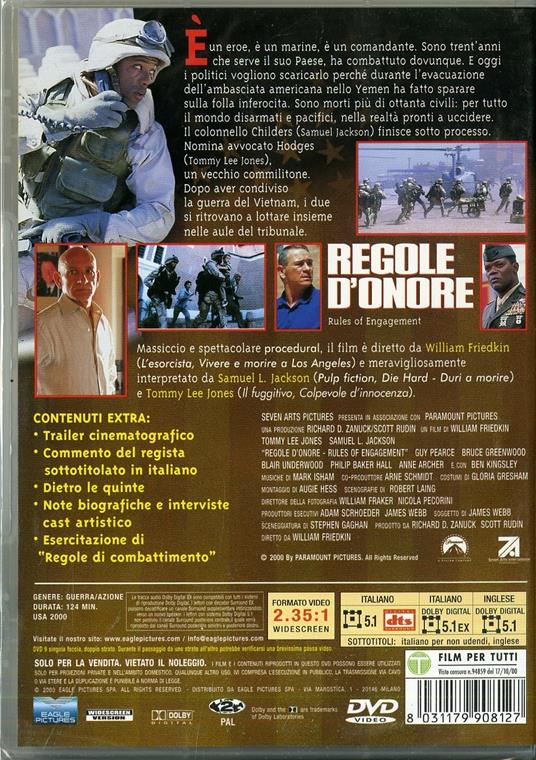 Regole d'onore (DVD) di William Friedkin - DVD - 2