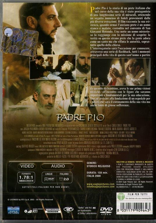 Padre Pio di Carlo Carlei - DVD - 2