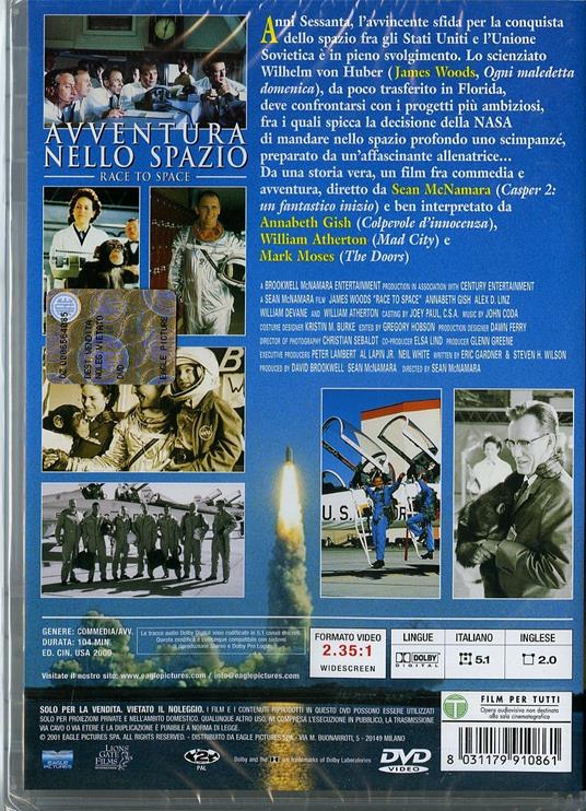 Avventura nello spazio. Race to space di Sean McNamara - DVD - 2