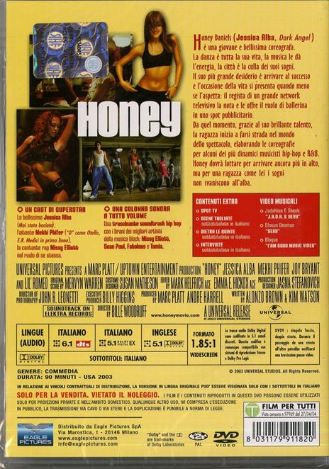 Honey di Billie Woodruff - DVD - 2