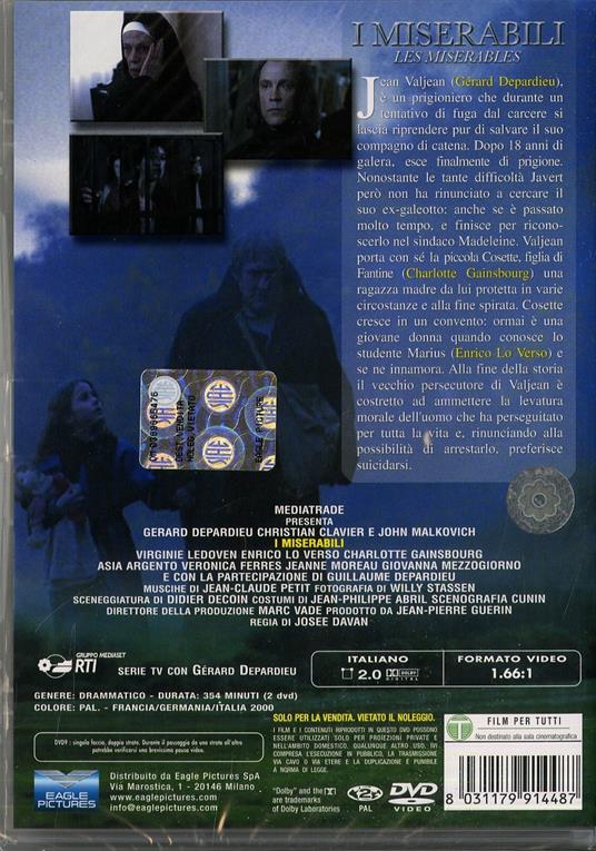 I Miserabili (2 DVD) di Josée Dayan - DVD - 2