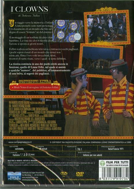 clowns di Fellini (DVD) di Federico Fellini - DVD - 2