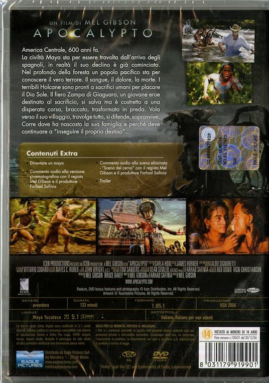 Apocalypto di Mel Gibson - DVD - 2