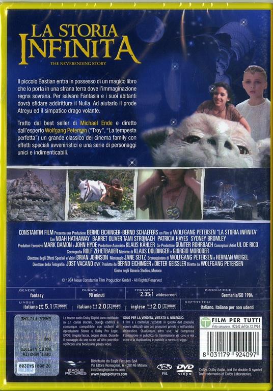 La storia infinita (DVD) - DVD - Film di Wolfgang Petersen Fantastico