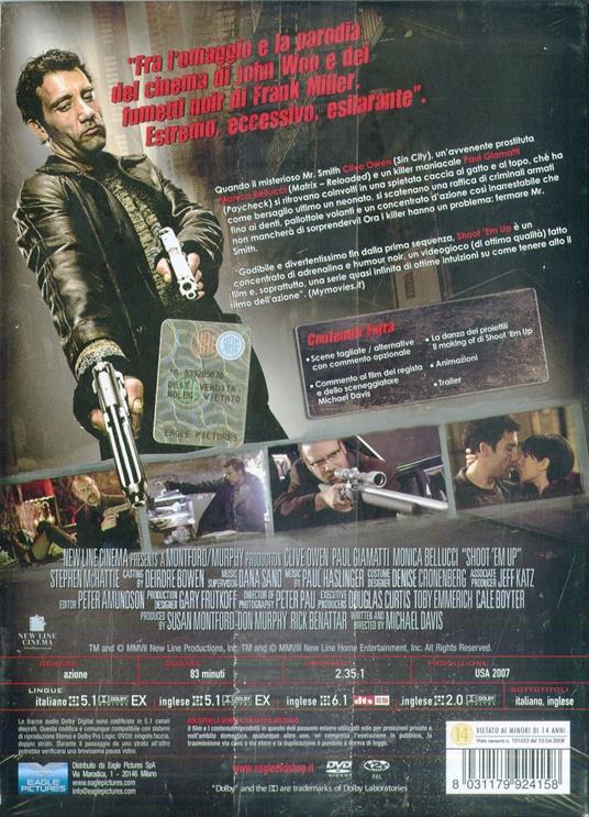 Shoot 'Em Up. Spara o muori<span>.</span> Limited Edition di Michael Davis - DVD - 2