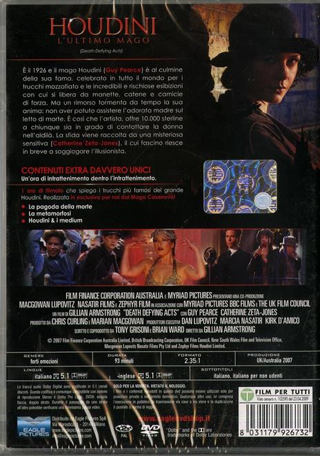 Houdini. L'ultimo mago di Gillian Armstrong - DVD - 2