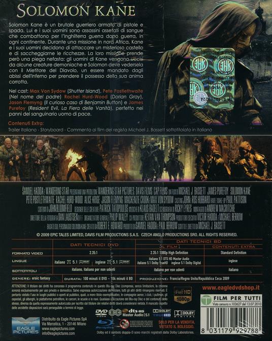 Solomon Kane (DVD + Blu-ray) di Michael J. Bassett - DVD + Blu-ray - 2