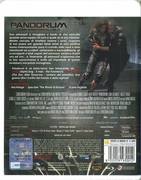Pandorum. L'universo parallelo di Christian Alvart - Blu-ray - 2