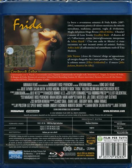 Frida di Julie Taymor - Blu-ray - 2