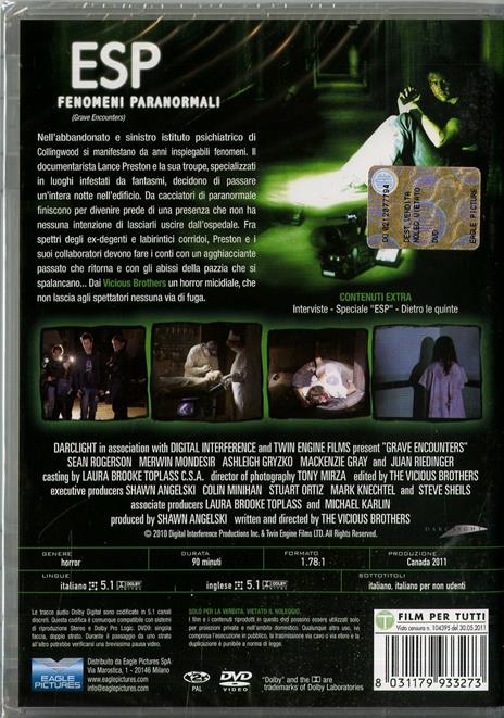 ESP. Fenomeni paranormali di Colin Vicious,Stuart Vicious - DVD - 2