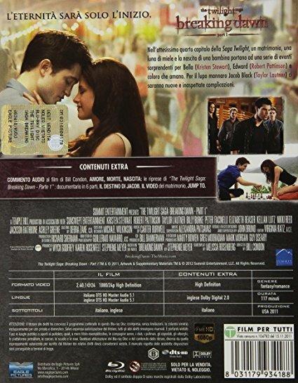 Breaking Dawn. Part 1. The Twilight Saga di Bill Condon - Blu-ray - 2