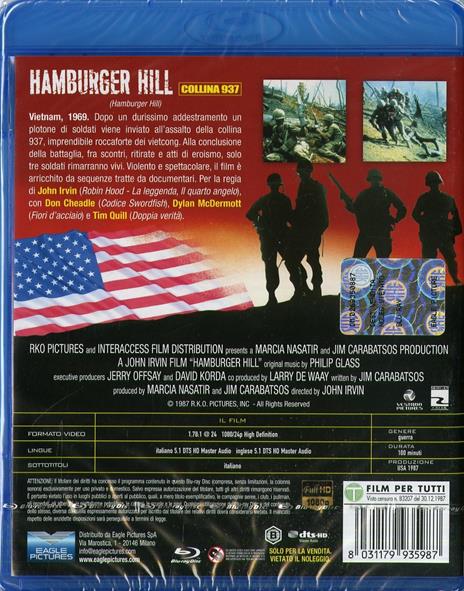 Hamburger Hill. Collina 937 di John Irvin - Blu-ray - 2