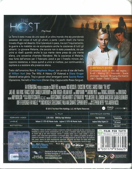 The Host di Andrew Niccol - Blu-ray - 2