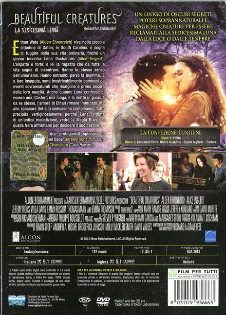 Beautiful Creatures. La sedicesima Luna (2 DVD) di Richard LaGravenese - DVD - 2