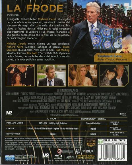 La frode di Nicholas Jarecki - Blu-ray - 2