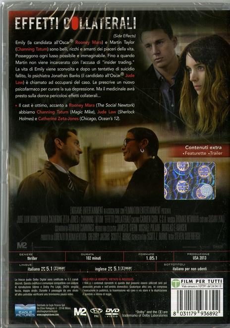 Effetti collaterali di Steven Soderbergh - DVD - 2