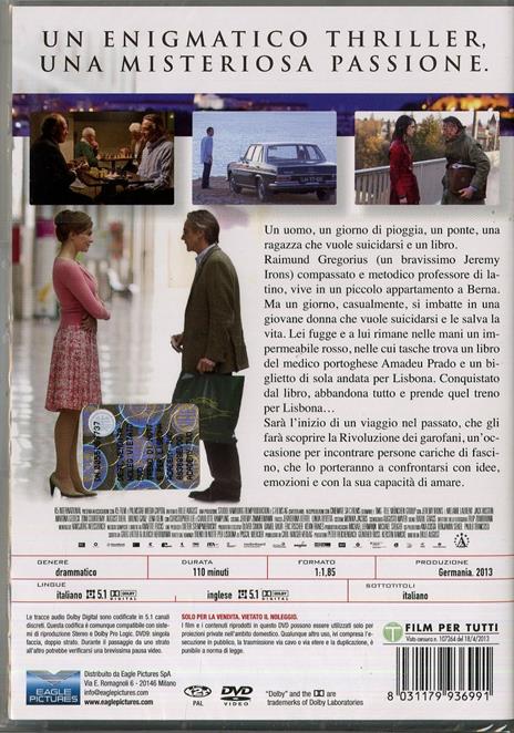 Treno di notte per Lisbona di Bille August - DVD - 2
