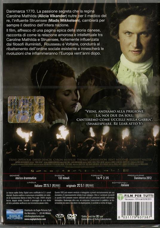 Royal Affair (DVD) di Nikolaj Arcel - DVD - 2