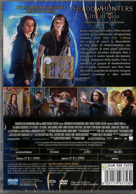 Shadowhunters. Città di ossa di Harald Zwart - DVD - 2