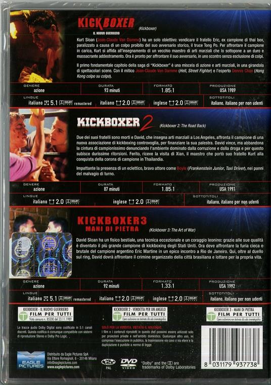 Trilogia Kickboxer (3 DVD) di Mark Disalle,Rick King,Albert Pyun - 2
