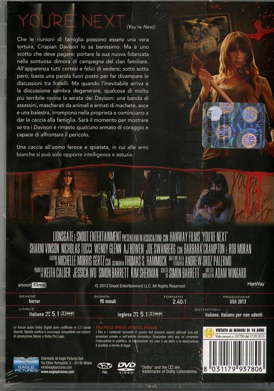 You're Next di Adam Wingard - DVD - 2