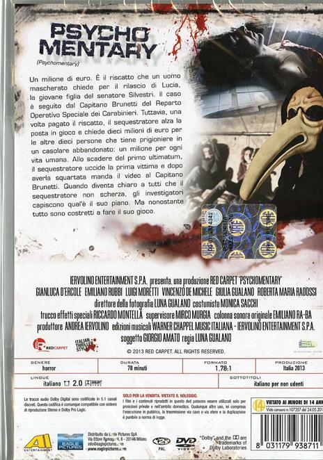 Psychomentary di Luna Gualano - DVD - 2