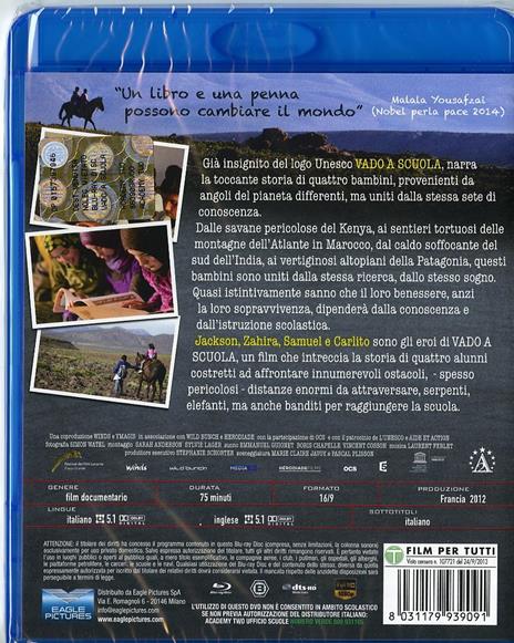 Vado a scuola di Pascal Plisson - Blu-ray - 3