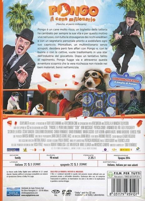 Pongo il cane milionario di Tom Fernández - DVD - 2