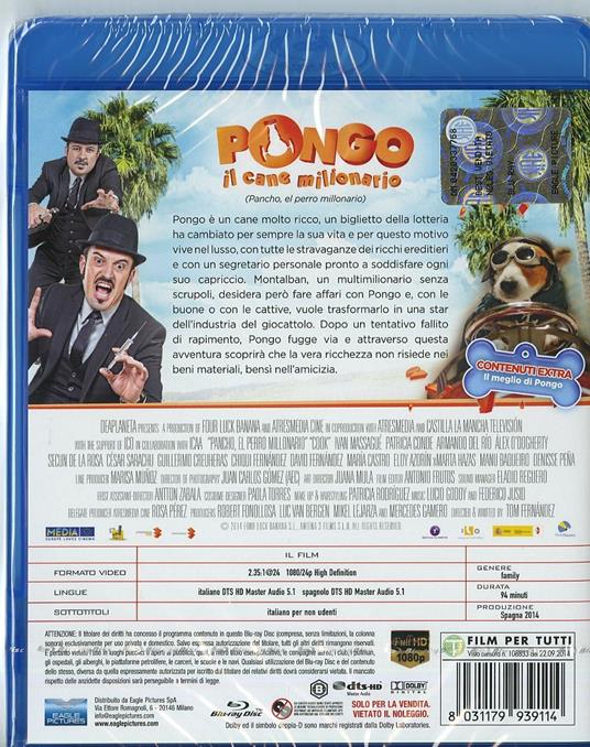 Pongo il cane milionario di Tom Fernández - Blu-ray - 2