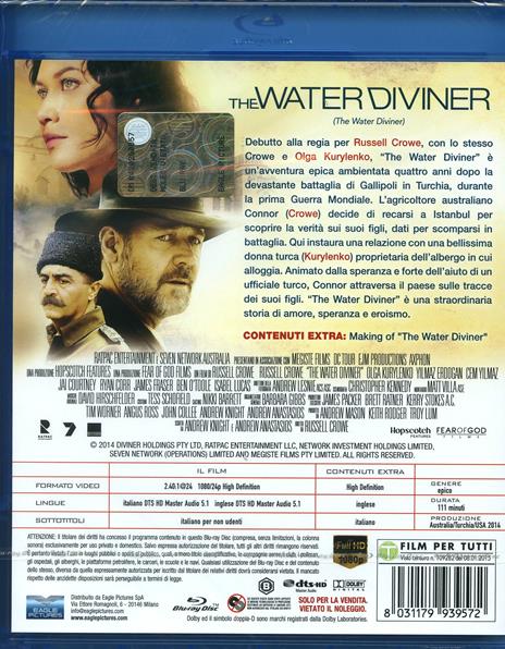 The Water Diviner di Russell Crowe - Blu-ray - 2