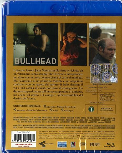 Bullhead. La vincente ascesa di Jacky di Michaël R. Roskam - Blu-ray - 2