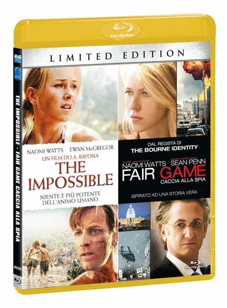 The impossibile. Fair Game (2 Blu-ray) di Juan Antonio Bayona,Doug Liman