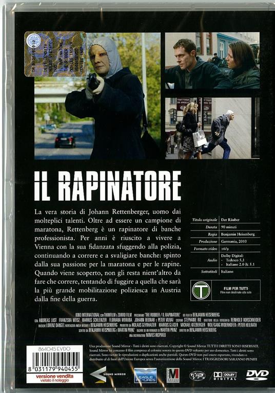 Il rapinatore. The robber di Benjamin Heisenberg - DVD - 2