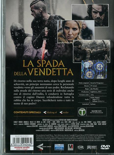 La spada della vendetta di Jim Weedon - DVD - 2