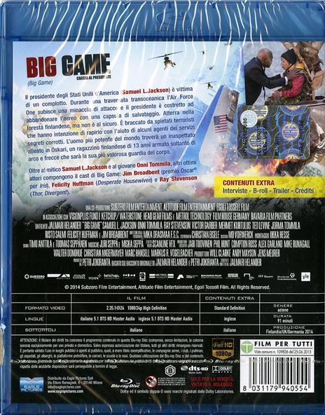 Big Game. Caccia al presidente di Jalmari Helander - Blu-ray - 2