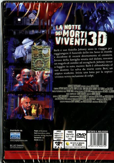 La notte dei morti viventi 3D di Jeff Broadstreet - DVD - 2