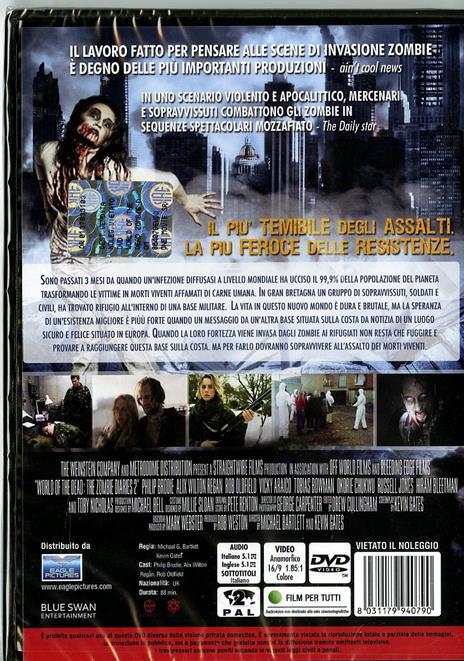 World of the Dead: The Zombie Diaries di Michael Bartlett,Kevin Gates - DVD - 2