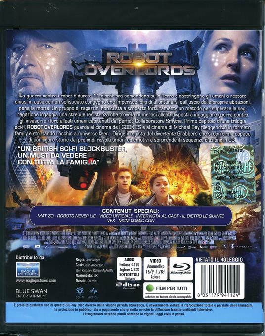 Robot Overlords di Jon Wright - Blu-ray - 2
