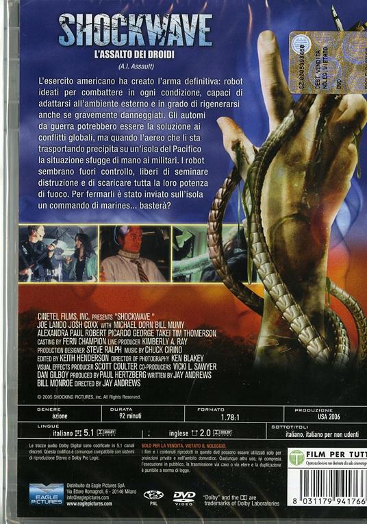 Shockwave. L'assalto dei droidi di Jim Wynorski - DVD - 2