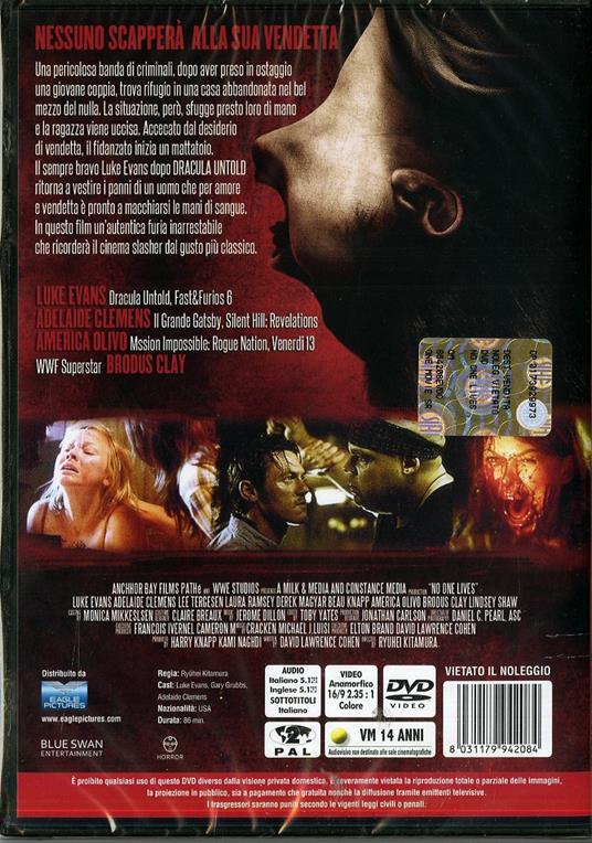 No One Lives di Ryuhei Kitamura - DVD - 2