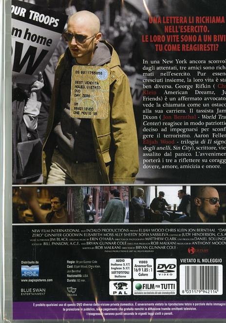 Day Zero di Bryan Gunnar Cole - DVD - 2