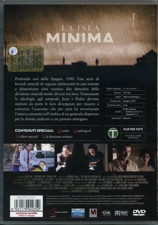La isla mínima di Alberto Rodríguez - DVD - 2