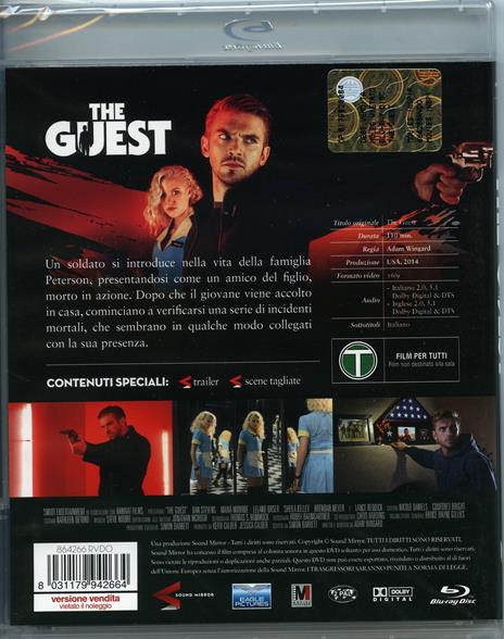 The Guest di Adam Wingard - Blu-ray - 2
