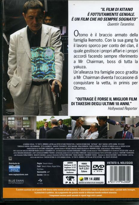 Outrage di Takeshi Kitano - DVD - 2