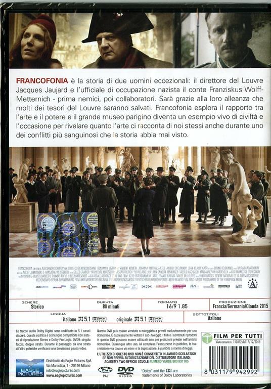 Francofonia di Aleksandr Sokurov - DVD - 2