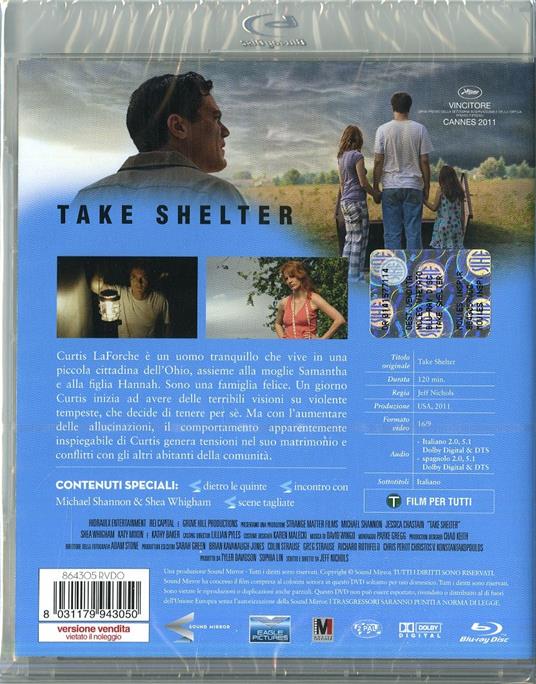 Take Shelter Bluray Film di Jeff Nichols Giallo IBS