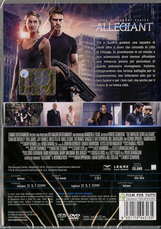 The Divergent Series: Allegiant (DVD) di Robert Schwentke - DVD - 8