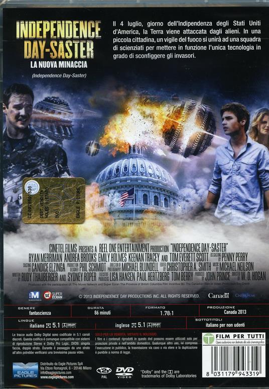 Independence Day-saster. La nuova minaccia di W. D. Hogan - DVD - 2